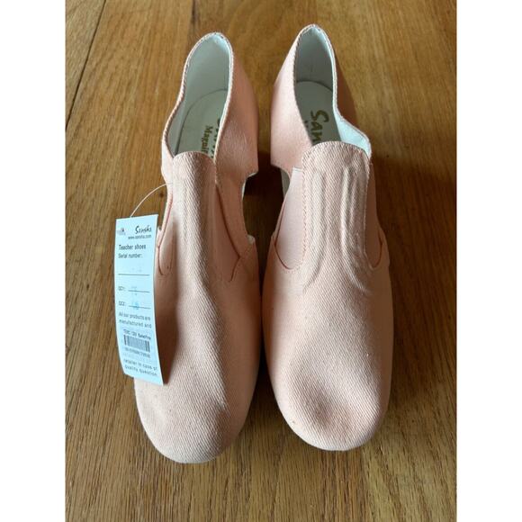 Sansha Magnifica Pink‎ Canvas Ballet Teaching and Character Shoes 12M TE6 US 9 - Picture 3 of 6